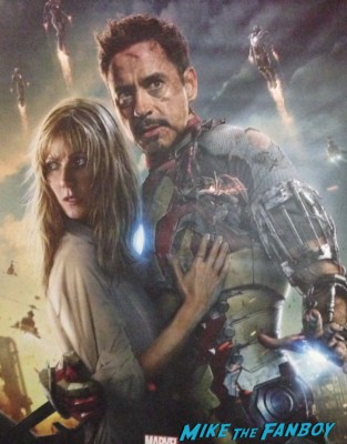 Iron Man 3 new one sheet movie poster rare promo hot robert downey jr. gwyneth paltrow
