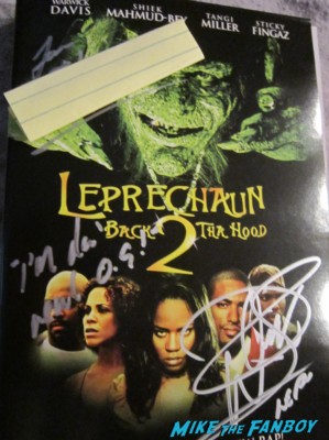 Warwick davis signed autograph leprechaun dvd cover rare promo signature 
