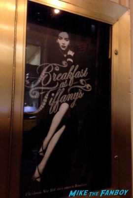 breakfast at tiffany's broadway marquee sign rare emilia clarke broadway poster promo