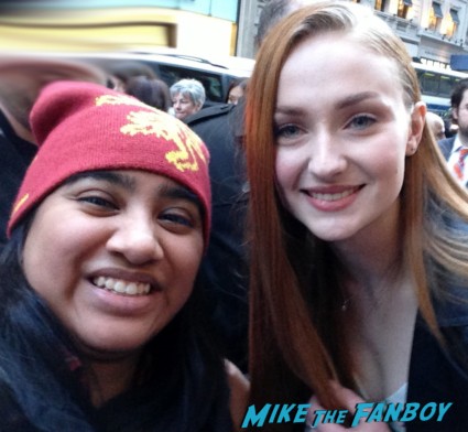 sophie turner signing autographs at Game of Thrones the Exhibition in new york city rare promo hot rare 