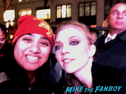 Natalie Dormer fan photo signing autographs at Game of Thrones the Exhibition in new york city rare promo hot rare 