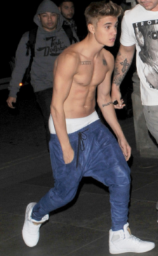 Justin Bieber shirtless in bed naked in his tighty whities rare underwear rare promo hot sexy abs muscle rare abs 6 pack