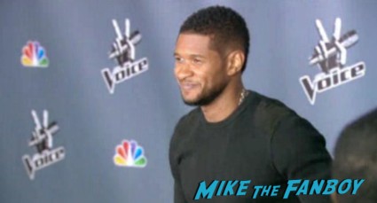 Usher arriving at The Voice Season 4 premiere christina aguilera blake shelton usher red carpet premiere 