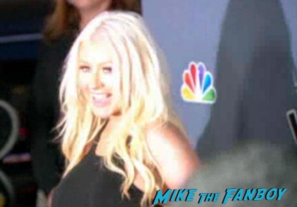 Christina Aguilera hot and sexy red carpet at The Voice Season 4 premiere christina aguilera blake shelton usher red carpet premiere 