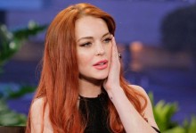 lindsay lohan on the tonight show with jay leno with her new face looking horrible rare