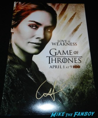 lena headey signed autograph season 3 poster signing autographs at the Game Of Thrones Premiere After Party Cluster! With Lena Headey! Peter Dinklage! Nikolaj Coster-Waldau! Isaac Hempstead Wright! Gwendoline Christie! Charles Dance! Natalie Dormer! George R.R. Martin! Rory McCann! Autographs! Photos! Insanity! game of thrones world premiere chinese theater in hollywood 037