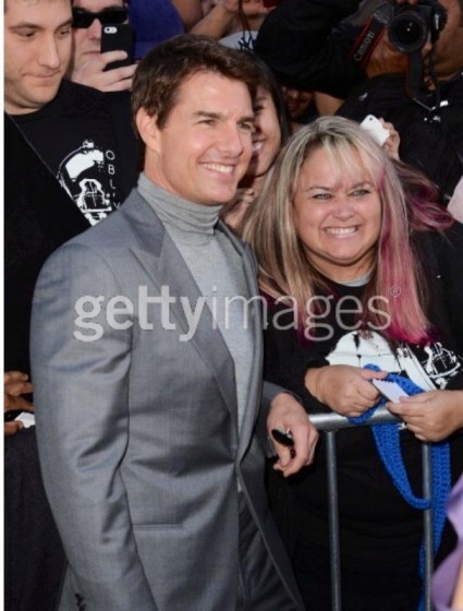 tom cruise fan photo signing autographs for fans rare pinky lovejoy rare 
