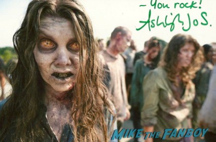 Ashley Jo Sizemore signed autograph rare promo the walking dead zombie