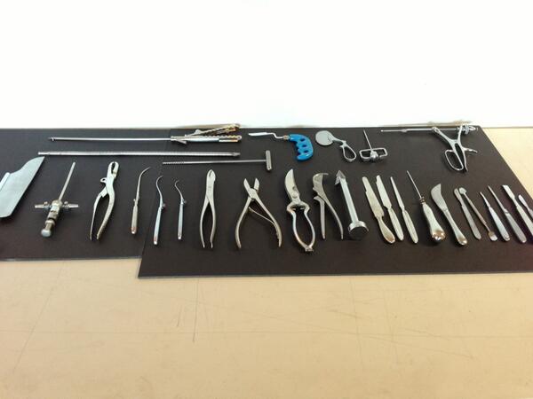 X-Men Days of Future past behind the scenes photo tweeted out by Bryan Singer magneto's toys and metal tools 