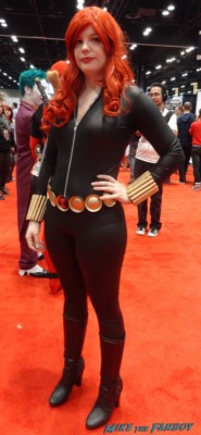 c2e2 cosplayers 2013 black widow rare the avengers promo scarlet johanson