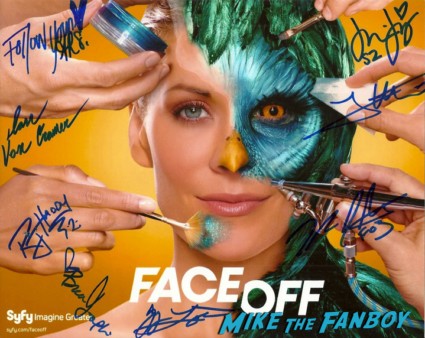Face Off signed autograph promo poster The Face Off Booth at Days of the dead 2013