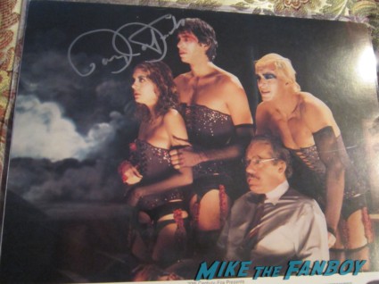 barry bostwick nell campbell little nell signed autograph rocky horror picture show one sheet poster rare