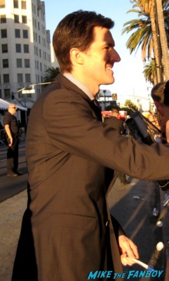 joseph kosinski  signing autographs for fans Oblivion Movie Premiere red carpet promo! Tom Cruise! Morgan Freeman! Joseph Kosinski! Coolness! 