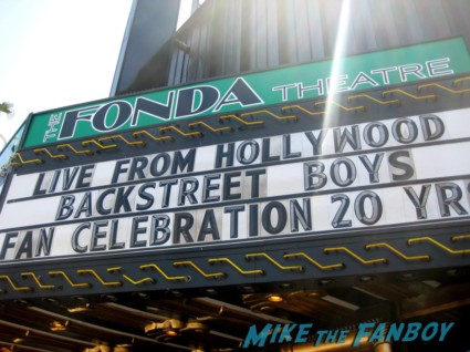Backstreet boys 20 year fan celebration rare promo hot fonda theater marquee rare 