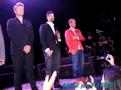 the backstreet boys at the 20th anniversary fan event brian from the backstreet boys the cowd of girl Backstreet boys 20 year fan celebration rare promo hot fonda theater marquee rare 