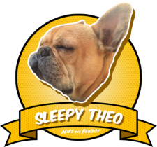 Sleepy Theo Award adorable brown french bulldog rare
