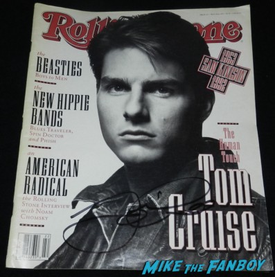 tom cruise signed autograph 1992 rolling stone magazine hot tom cruise signing autographs kesha hot sexy rare fan photo 020