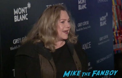 kathleen turner on the red carpet at the trance movie premiere new york red carpet photos rosario dawson