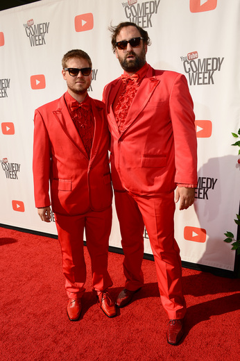 tim and eric cast on the red carpet at the YouTube Comedy Week "The Big Live Comedy Show" Photo Gallery! Ryan Phillippe! Andy Samberg! Seth Rogan! Sarah Silverman! Jack McBrayer! Jeff Ross! Vince Vaughn! Tim & Eric! And More!