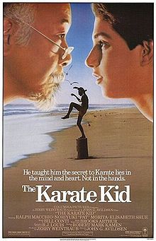 The Karate Kid movie poster one sheet hot ralph maccio pat morita