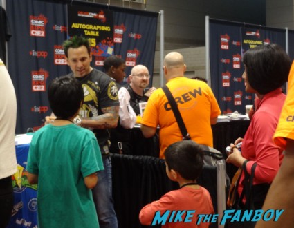 jason david frnak signing autographs at the Chicago Comic and entertainment expo c2e2 banner logo rare
