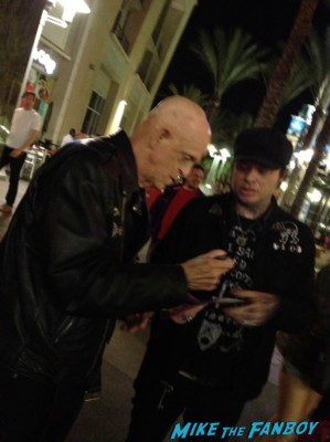 Michael Berryman signing autographs at the lords of salem movie premiere