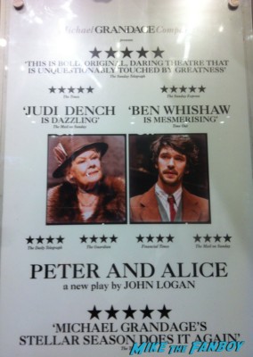 peter and alice london's west end judi dench ben whishaw rare poster rare promo