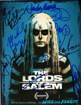 Lords of Salem cast signed autograph poster rob zombie 