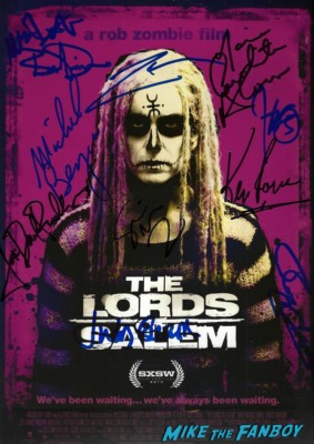 Lords of Salem cast signed autograph poster rob zombie 