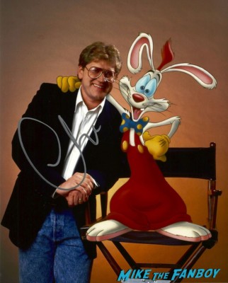 Roger Rabbit charles fleischer signed autograph rober rabbit photo movie poster rare