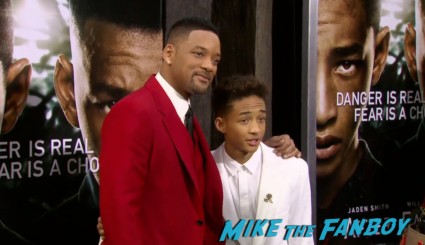 will smith on the red carpet at the  after earth movie premiere will smith red carpet signing autographs (9)