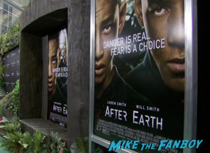 after earth movie premiere will smith red carpet signing autographs