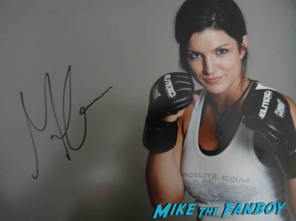 Gina Carano signed photo rare signing autographs at the fast and furious premiere los angeles vin diesel hot (19)