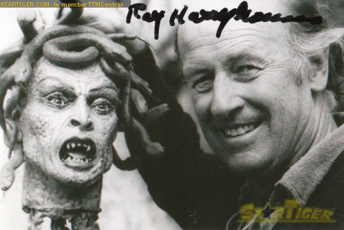 Ray Harryhausen signed autograph photo rare clash of the titans rare jason and the argonaughts