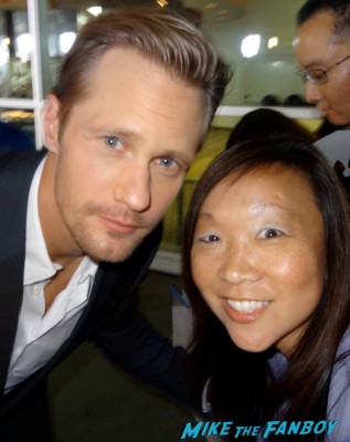 alexander Skarsgard signing autographs for fans at The East Movie Premiere Report! Karalee Meets Alexander Skarsgard! Ellen Page! James Cromwell! Autographs! Photos! And More!