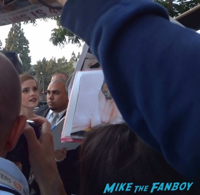 emma watson signing autographs  at the this is the end movie premiere in westwood