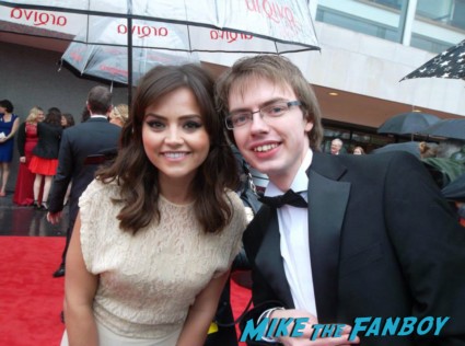 Jenna Louise Coleman signing autographs The Bafta Awards 2013 rare promo james attends the awards show 