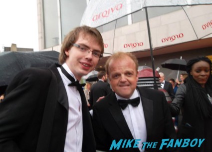 Toby Jones signing autographs The Bafta Awards 2013 rare promo james attends the awards show 