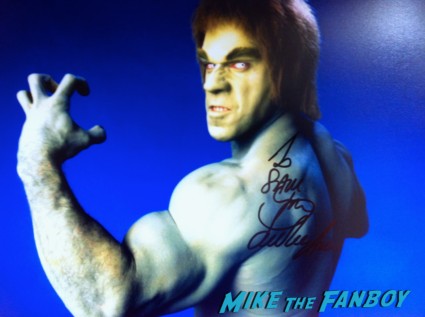 Lou Ferrigno signed autograph the hulk star rare shirtless promo signing autographs for fans rare promo hot the hulk star rare 