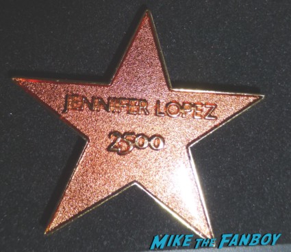 limited edition pin from the  at the jennifer lopez walk of fame star ceremony 