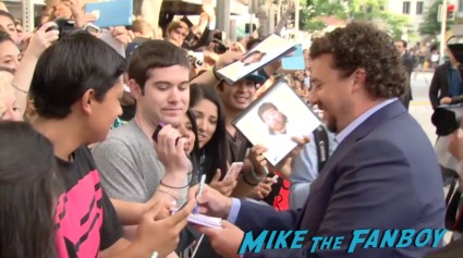 danny mcbride signing autographs for fans This Is The End Movie Premiere red carpet