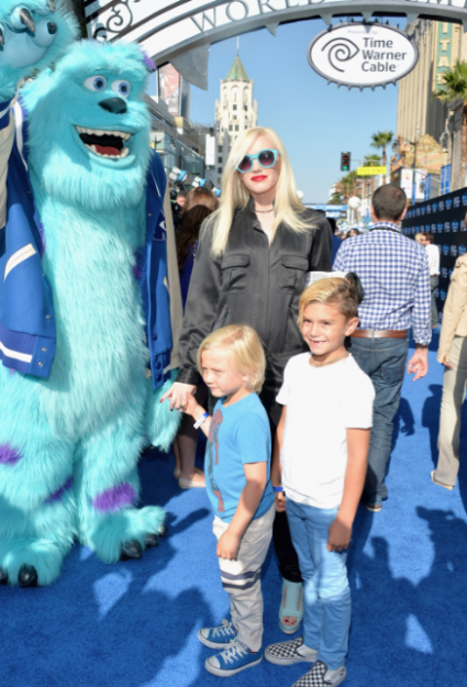 gwen stefani on the red carpet at the Monsters University Movie Premiere Photos! Billy Crystal! Gwen Stefani! Gavin Rossdale! Sean Hayes! Beth Behrs! John Ratzenburger! Mike! Sully! And More!