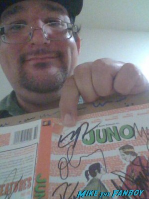 Juno signed autograph cast dvd cover rare ellen page michael cera jennifer garner
