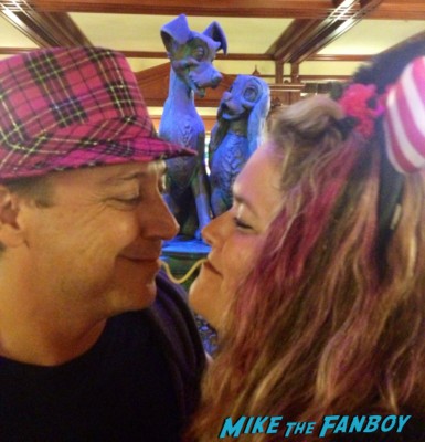 keith coogan and pinky at the hollywood show in april