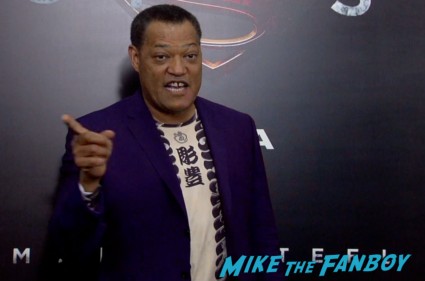 Lawrence Fishburne on the red carpet at the man of steel new york movie premiere red carpet henry cavill hot (19)