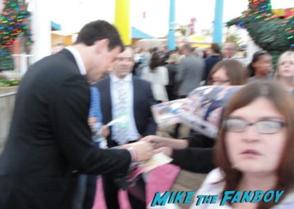Corey Monteith signing autographs for fans at a glee screening at outfest