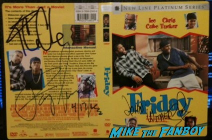 Ice Cube signed autograph Friday dvd cover rare promo poster rare 