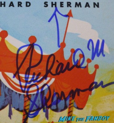 Richard M. Sherman signed mary poppins lp Disney legend Richard M. Sherman signing autographs for fans rare 