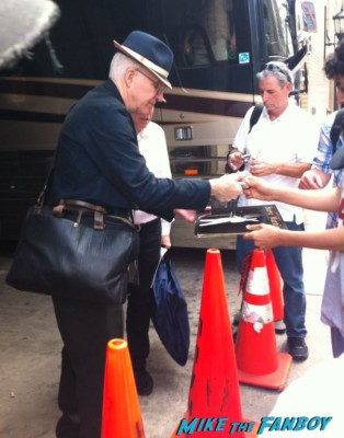 Steve Martin signing autographs for fans before his folk show rare
