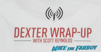 dexter podcast wrap up swag bag season 7 DVD meeting michael c hall dexter podcast wrap up 045
